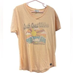 Techstyles Peach 'South Coast Wahiines' Graphic Tee - Kids Short Sleeve